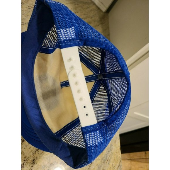 Vtg D/A Snapback Mesh Hat Cap Blue White. Dumb Ass or District Attorney - Picture 3 of 5